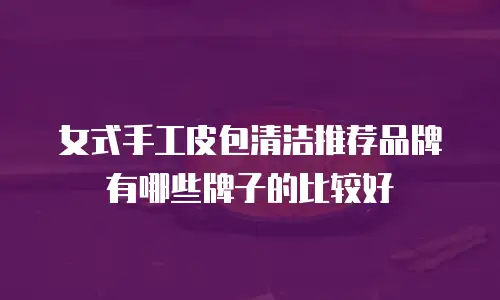 女式手工皮包清洁推荐品牌有哪些牌子的比较好