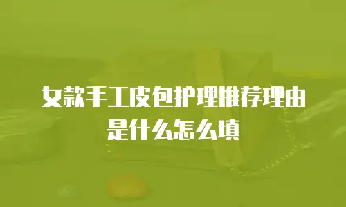 女款手工皮包护理推荐理由是什么怎么填