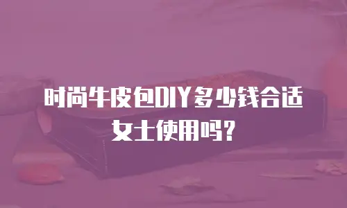 时尚牛皮包DIY多少钱合适女士使用吗？