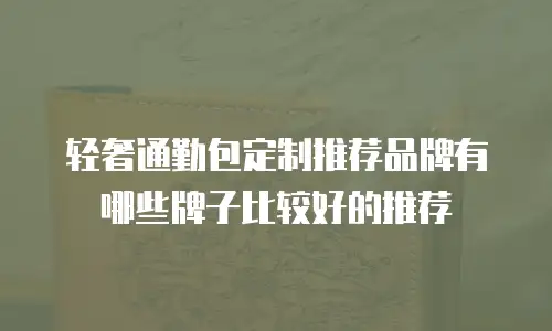 轻奢通勤包定制推荐品牌有哪些牌子比较好的推荐