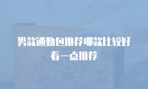 男款通勤包推荐哪款比较好看一点推荐