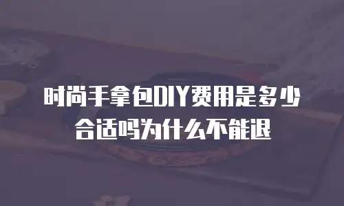 时尚手拿包DIY费用是多少合适吗为什么不能退