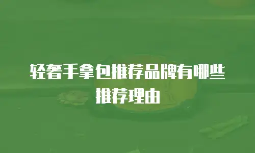 轻奢手拿包推荐品牌有哪些推荐理由