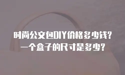 时尚公文包DIY价格多少钱？一个盒子的尺寸是多少？