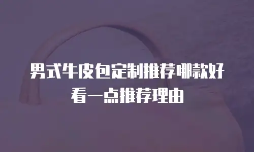 男式牛皮包定制推荐哪款好看一点推荐理由