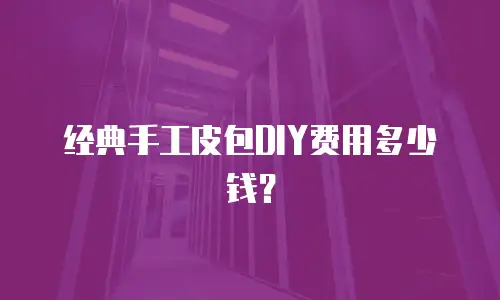 经典手工皮包DIY费用多少钱？