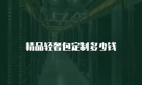 精品轻奢包定制多少钱