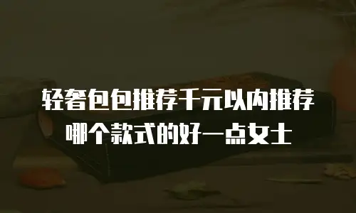 轻奢包包推荐千元以内推荐哪个款式的好一点女士