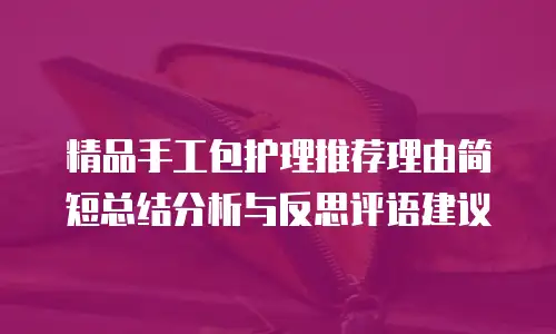 精品手工包护理推荐理由简短总结分析与反思评语建议