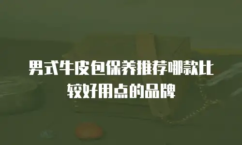 男式牛皮包保养推荐哪款比较好用点的品牌