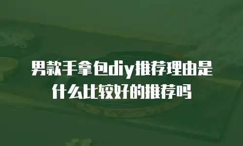 男款手拿包diy推荐理由是什么比较好的推荐吗