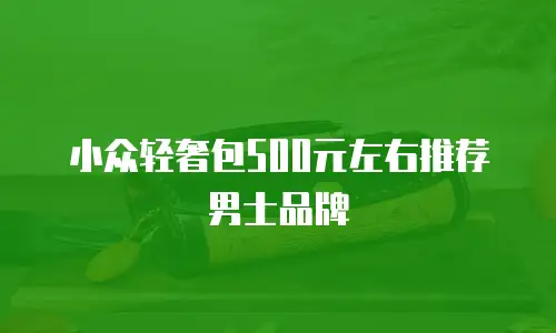 小众轻奢包500元左右推荐男士品牌