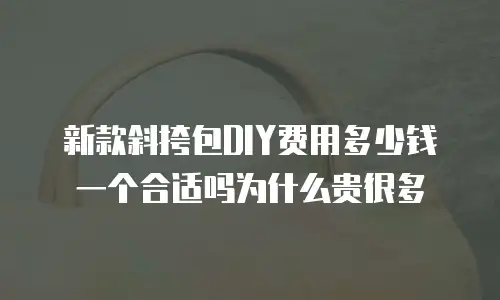 新款斜挎包DIY费用多少钱一个合适吗为什么贵很多