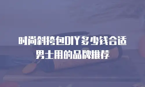 时尚斜挎包DIY多少钱合适男士用的品牌推荐