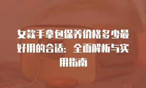 女款手拿包保养价格多少最好用的合适：全面解析与实用指南