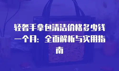 轻奢手拿包清洁价格多少钱一个月：全面解析与实用指南