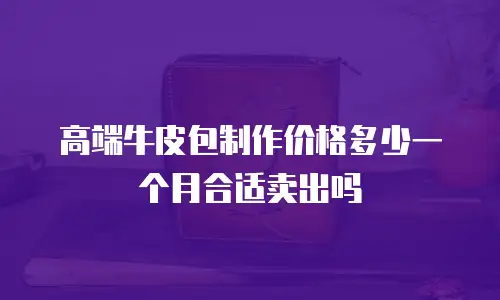 高端牛皮包制作价格多少一个月合适卖出吗