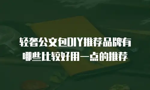 轻奢公文包DIY推荐品牌有哪些比较好用一点的推荐