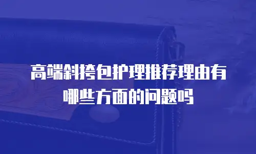 高端斜挎包护理推荐理由有哪些方面的问题吗