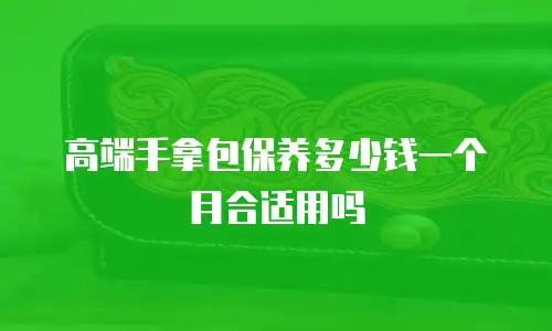 高端手拿包保养多少钱一个月合适用吗