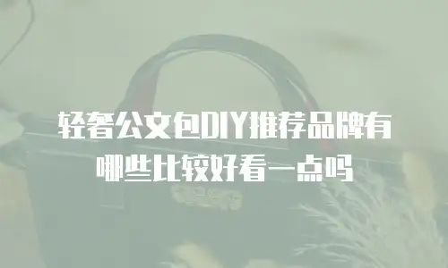 轻奢公文包DIY推荐品牌有哪些比较好看一点吗