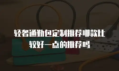 轻奢通勤包定制推荐哪款比较好一点的推荐吗