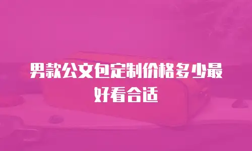 男款公文包定制价格多少最好看合适