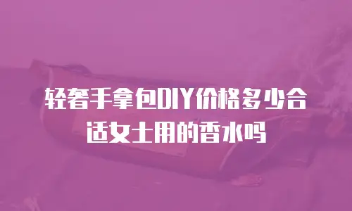 轻奢手拿包DIY价格多少合适女士用的香水吗