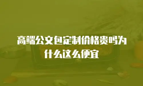 高端公文包定制价格贵吗为什么这么便宜
