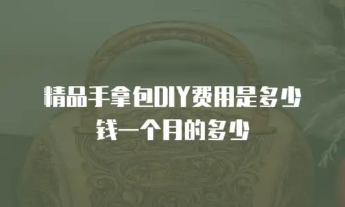 精品手拿包DIY费用是多少钱一个月的多少