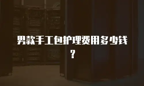 男款手工包护理费用多少钱？