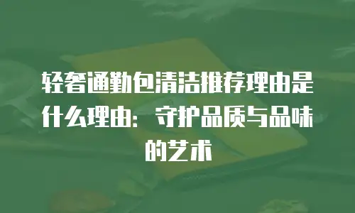 轻奢通勤包清洁推荐理由是什么理由：守护品质与品味的艺术