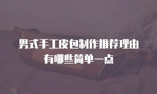 男式手工皮包制作推荐理由有哪些简单一点