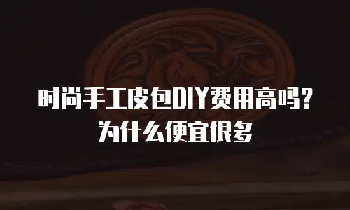 时尚手工皮包DIY费用高吗？为什么便宜很多