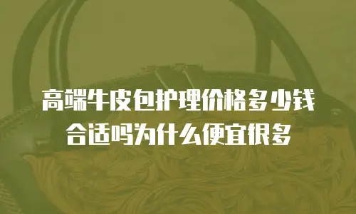 高端牛皮包护理价格多少钱合适吗为什么便宜很多
