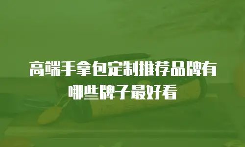 高端手拿包定制推荐品牌有哪些牌子最好看