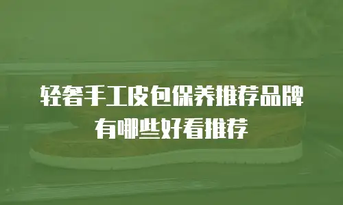 轻奢手工皮包保养推荐品牌有哪些好看推荐