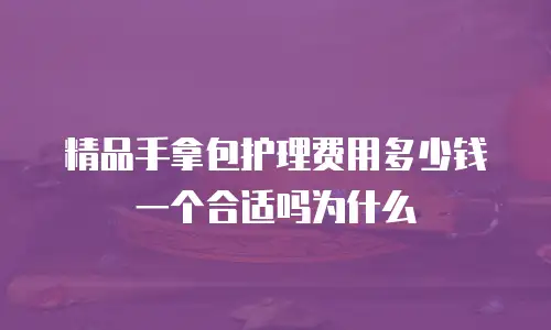 精品手拿包护理费用多少钱一个合适吗为什么