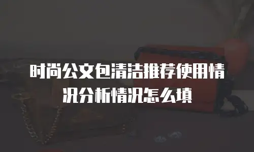 时尚公文包清洁推荐使用情况分析情况怎么填