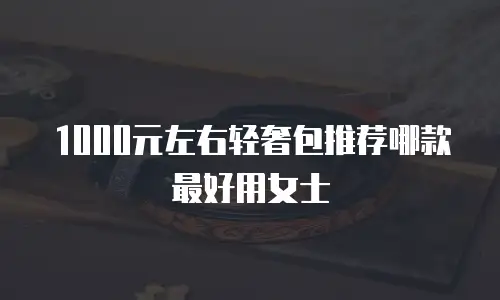 1000元左右轻奢包推荐哪款最好用女士