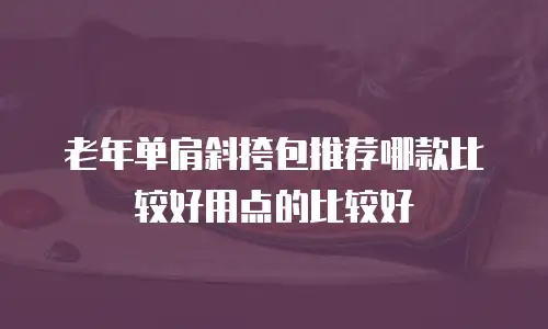 老年单肩斜挎包推荐哪款比较好用点的比较好