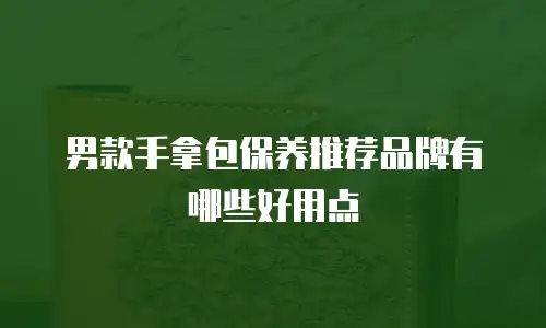 男款手拿包保养推荐品牌有哪些好用点