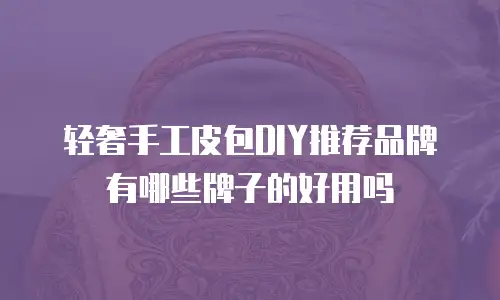 轻奢手工皮包DIY推荐品牌有哪些牌子的好用吗