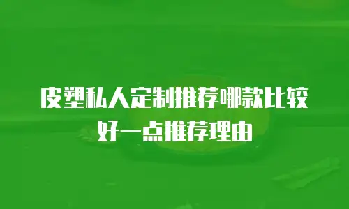 皮塑私人定制推荐哪款比较好一点推荐理由