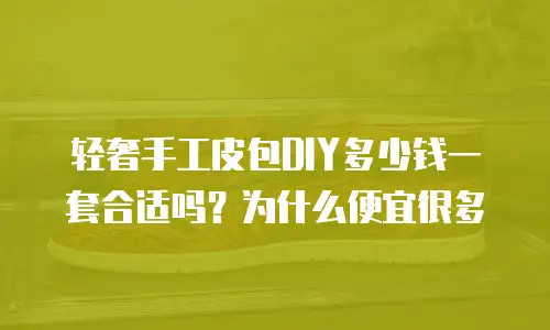 轻奢手工皮包DIY多少钱一套合适吗？为什么便宜很多