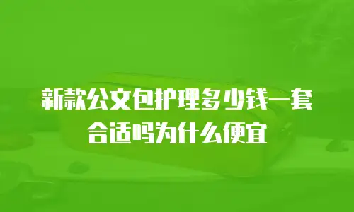 新款公文包护理多少钱一套合适吗为什么便宜