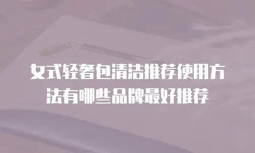 女式轻奢包清洁推荐使用方法有哪些品牌最好推荐