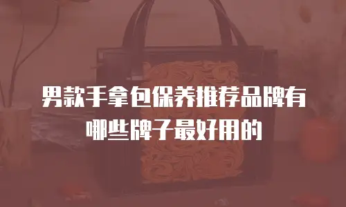 男款手拿包保养推荐品牌有哪些牌子最好用的