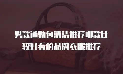 男款通勤包清洁推荐哪款比较好看的品牌衣服推荐