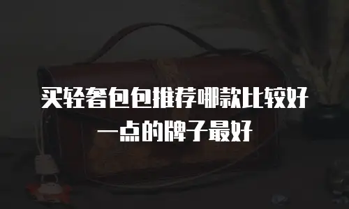 买轻奢包包推荐哪款比较好一点的牌子最好